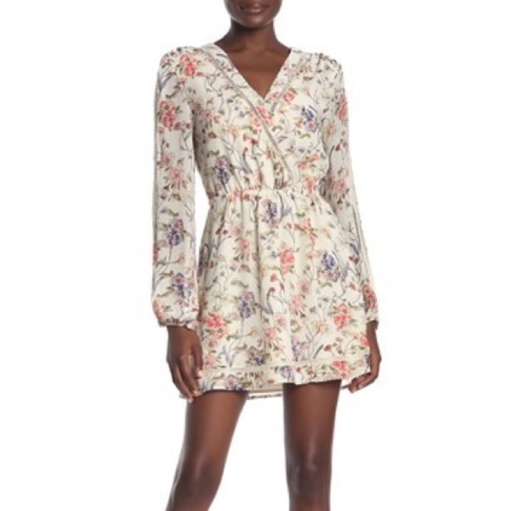Cupcakes and cashmere long sleeved floral dress